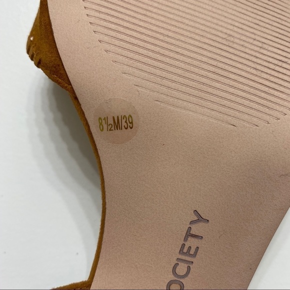 New Sole Society Sylie Ankle Strap Sandal block size 8 1/2 - Picture 5 of 6